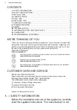 Preview for 2 page of Electrolux SG232N User Manual