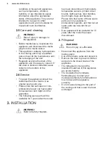 Preview for 6 page of Electrolux SG232N User Manual