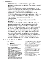 Preview for 4 page of Electrolux SG232NEEV User Manual