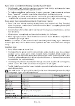 Preview for 16 page of Electrolux SG235NFCN User Manual