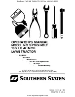 Electrolux SP185H42LT Operator'S Manual preview