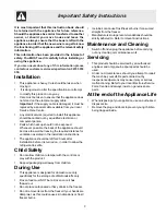 Preview for 3 page of Electrolux U27107 Instruction Book