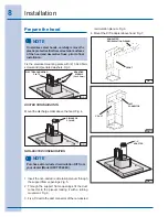 Preview for 8 page of Electrolux Vent Hood Use & Care Manual Installation Instructions