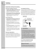 Preview for 6 page of Electrolux Wave-Touch CEW30GF6GBA Use & Care Manual