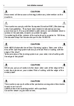 Preview for 8 page of Electrolux WHB5 500H Installation Manual