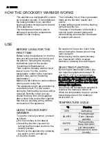 Preview for 40 page of Electrolux WS140 User Manual