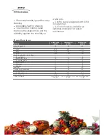 Preview for 2 page of Electrolux XBM40 Specifications