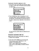 Preview for 14 page of ELECTRONIC DIRECTORY Rolodex File Operating Manual