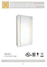 Preview for 1 page of Elegant Furniture And Lighting MRE8002 User Manual