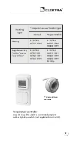 Preview for 11 page of ELEKTRA ELEKTRA DM Installation Manual