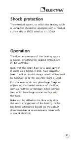 Preview for 21 page of ELEKTRA ELEKTRA DM Installation Manual