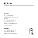 Preview for 18 page of ELEKTRA ELR-10 Installation Manual