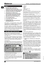 Preview for 2 page of Elektror A-HP Operating And Assembly Instructions Manual