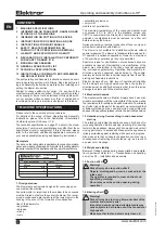 Preview for 10 page of Elektror A-HP Operating And Assembly Instructions Manual