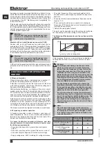 Preview for 14 page of Elektror A-HP Operating And Assembly Instructions Manual