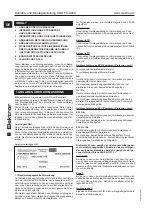 Preview for 2 page of Elektror HRD 14T FU Operating And Assembly Instructions Manual