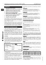 Preview for 14 page of Elektror HRD 14T FU Operating And Assembly Instructions Manual