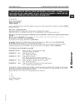 Preview for 19 page of Elektror RD 14 F Operating And Assembly Instructions Manual