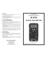 Elenco Electronics M-2795 Operator'S Instruction Manual preview