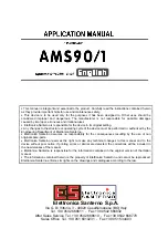 Elettronica Santerno AMS90/1 Series Applications Manual preview