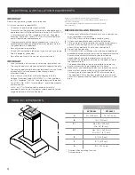 Preview for 4 page of ELICA ECM630S3 Use, Care And Installation Manual