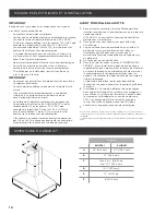 Preview for 16 page of ELICA ELI136S1 Use, Care And Installation Manual