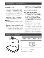 Preview for 27 page of ELICA ELN136S2 Use, Care And Installation Manual