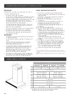 Preview for 16 page of ELICA EMZ630S3 Use, Care And Installation Manual