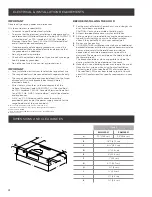 Preview for 4 page of ELICA ENM230S1 Use, Care And Installation Manual