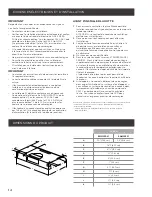 Preview for 14 page of ELICA ENM230S1 Use, Care And Installation Manual