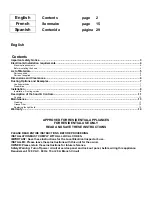 Preview for 2 page of ELICA EOR627SS Use, Care And Installation Manual