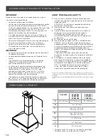 Preview for 14 page of ELICA EVL424SS Use, Care And Installation Manual