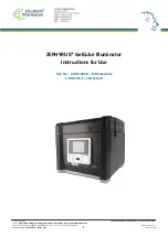 Preview for 1 page of Elisabeth Pharmacon ZEPHYRUS GelCube Illuminator Series Instructions For Use Manual