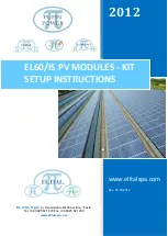 ELITAL EL60/IS Setup Instructions preview