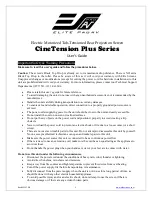 Preview for 1 page of Elite Screens TE200HR2 User Manual