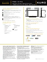 Preview for 2 page of Elite PRO-151FD Specifications