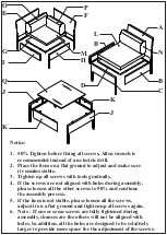 Preview for 3 page of eliving FURNITURE CHB-0554PCSGRY Assembly Instruction Manual