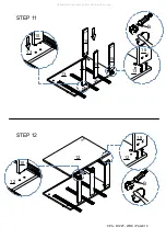 Preview for 10 page of eliving FURNITURE Cuppa Desk Assembly Instruction Manual