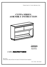 eliving FURNITURE CUPPA HALLWAY TABLE Assembly Instruction Manual preview