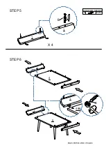 Preview for 6 page of eliving FURNITURE MUZI Series Assembly Instruction Manual