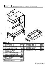 Preview for 3 page of eliving FURNITURE NB TB8411-OK TALLBOY Assembly Instruction Manual