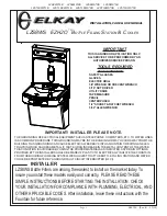 Preview for 1 page of Elkay EZH2O LZS8WS 1B Series Installation, Care & Use Manual