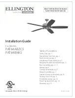 Preview for 1 page of Ellington PAT64ABZC5 Installation Manual