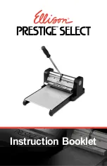 Preview for 1 page of Ellison PRESTIGE SELECT Instruction Booklet