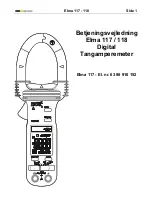 Preview for 2 page of Elma Instruments Auto-Check 117 User Manual