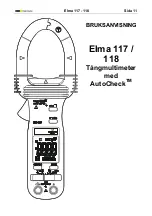 Preview for 12 page of Elma Instruments Auto-Check 117 User Manual