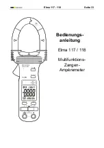 Preview for 34 page of Elma Instruments Auto-Check 117 User Manual