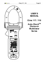 Preview for 44 page of Elma Instruments Auto-Check 117 User Manual