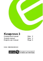 Elma Instruments Kewprove 3 User Manual preview