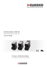 Preview for 1 page of ELMEKO SM 10 Installation And Operating Manual